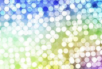 Poster - Light Multicolor vector background with spots.