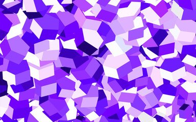 Poster - Light Purple vector texture with colorful hexagons.