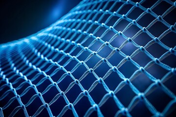Blue net background.