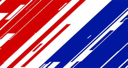 Poster - abstract elegant background with blue white red lines