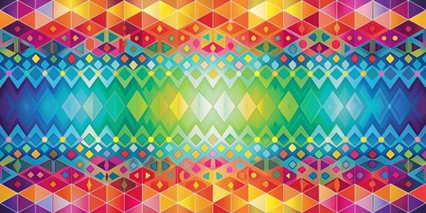 Colorful and abstract patterned background with shapes and colors, abstract, vibrant, colorful, design, artwork