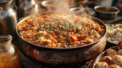 Canvas Print - Steaming Hot Indian Dish