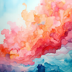 Wall Mural - abstract watercolor background