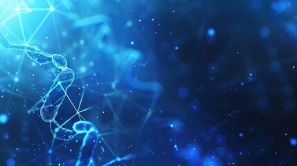 Wonderful Abstract Medical Technology background, Blue, Innovation Medicine concept