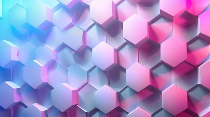 Wall Mural - Glorious Hexagons pattern, Geometric abstract background with simple hexagonal elements, Medical