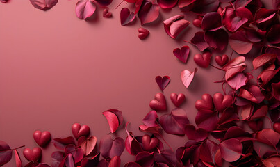 Wall Mural - Valentines Day chocolate copy space background