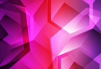 Poster - Light Purple, Pink vector backdrop with lines, rhombus.