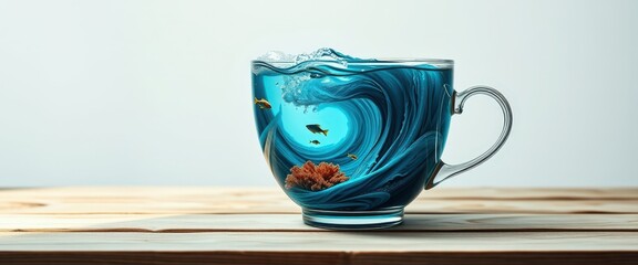 Poster - Ocean in a Cup.