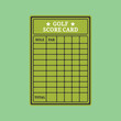 © RAVIAN - Golf Score Card Illustration