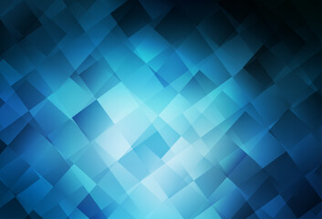 Poster - dark blue vector background in polygonal style.