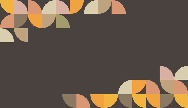 Bauhaus background, colorful with different color shapes, for website background, personal computer wallpaper, etc.