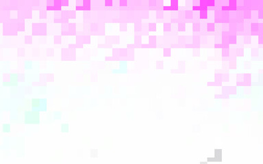 Poster - light pink, green vector background in polygonal style.