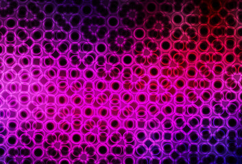 Poster - Dark Pink vector layout with circle shapes.