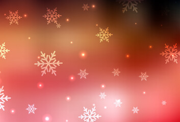 Wall Mural - Light Red, Yellow vector texture in birthday style.