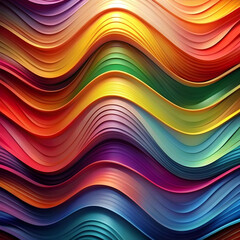 Fototapete - abstract colorful pattern with wavy shapes