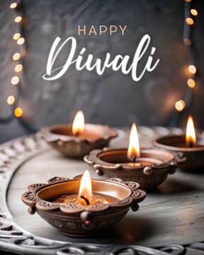 Happy diwali festival of lights colorful banner and happy diwali celebration background