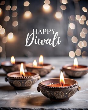 Happy diwali festival of lights colorful banner and happy diwali celebration background