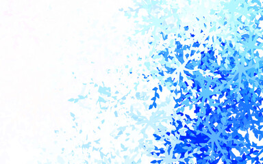 Poster - Light Pink, Blue vector texture with abstract forms.
