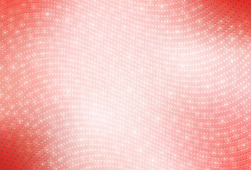 Poster - Light Red vector Blurred bubbles on abstract background with colorful gradient.
