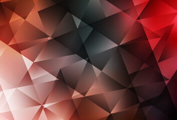 Poster - Light Green, Red vector polygon abstract layout.