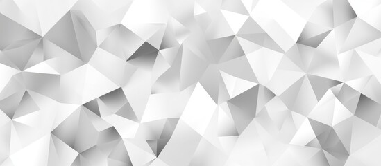 Poster - Seamless Abstract Geometric Background in Gray and White Polygon Mosaic Triangle Pattern for Business and Corporate Use