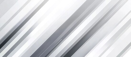 Poster - Minimalist geometric pattern featuring thin diagonal stripes in gradient shades of white and gray on a transparent background