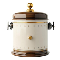 Wall Mural - A vintage butter churn on transparent background