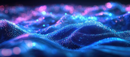 Poster - Illuminated 3D Data Wave Visualization