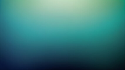 Wall Mural - Blue green gradient background with a smooth transition and grainy texture effect