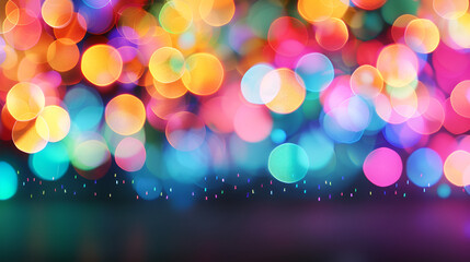 Wall Mural - Colorful Bokeh Background for Your Design Projects