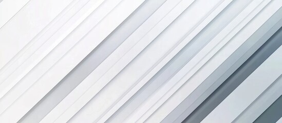 Poster - Minimalist geometric pattern featuring thin diagonal stripes in gradient shades of white and gray on a transparent background
