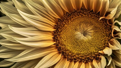 illustration of a sunflower on a solid background. generative ai