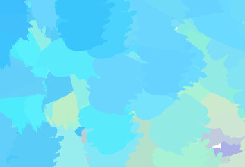 Poster - Light Blue, Green vector pattern with random forms.