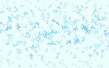 Poster - Light Blue, Red vector background with forms of artificial intelligence.