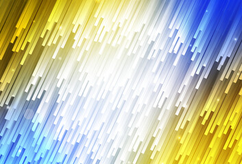 Poster - Light Blue, Yellow vector texture with colored lines.