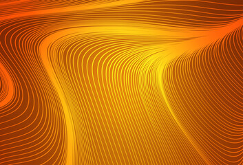 Poster - Light Orange vector background with stright stripes.