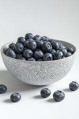 Sticker - Blueberry bowl on white