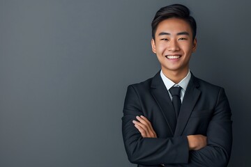 Wall Mural - Confident Young Man in a Suit