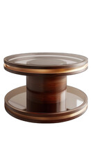 Poster - Modern office coffee table isolated on PNG white background