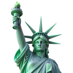 cute Statue of Liberty 3d cartoon style illustration