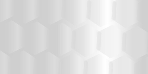Poster - Hexagonal structure futuristic white background and embossed hexagon abstract with hexagon background. honeycomb hexagonal background. Hexagon shape, white, shiny gray. hexagon pattern shape.