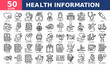 © Awicon - Health information icon collection set. Simple line vector.