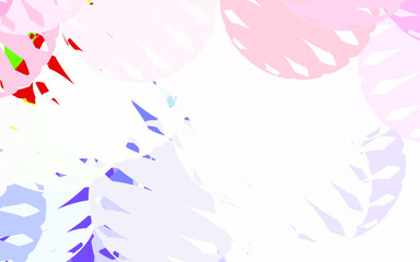 Poster - Light Multicolor vector background with abstract shapes.