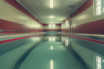 Wall Mural - Community swimming pool