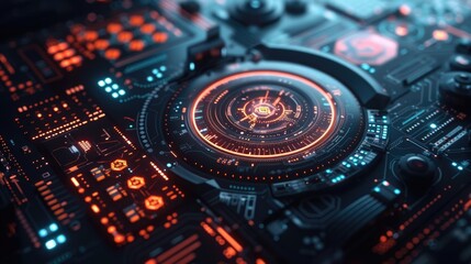 Poster - Futuristic Interface Design for your background business, poster, wallpaper, banner, backdrop, greeting cards, and advertising for business entities or brands.