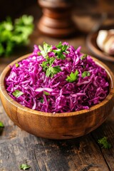 Wall Mural -  Fresh Shredded Red Cabbage Salad