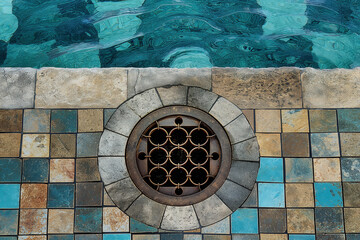 Sticker - Swimming pool drain