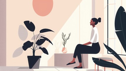 Poster - Create a modern aesthetic with minimalist vectors that focus on simplicity and elegance.