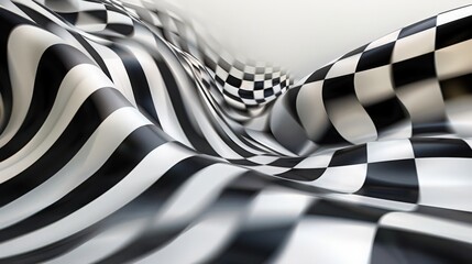 Poster - Create a sense of movement with dynamic geometric patterns that lead the eye across the design