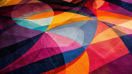 Poster - Create a sense of movement with dynamic geometric patterns that lead the eye across the design